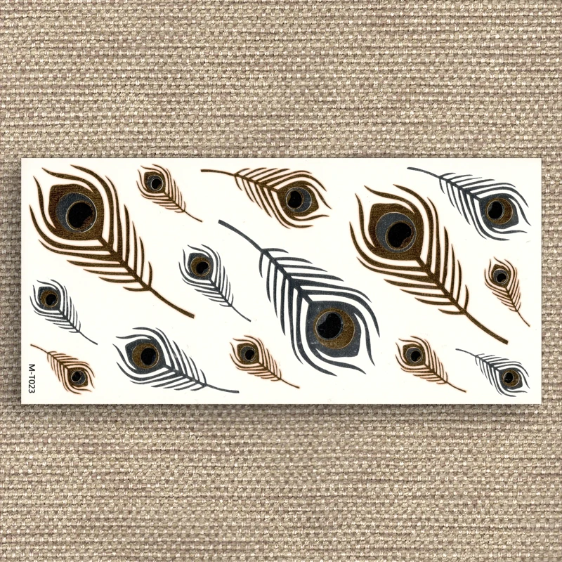 Временная подделка золотые татуировки водонепроницаемые наклейки для переноса