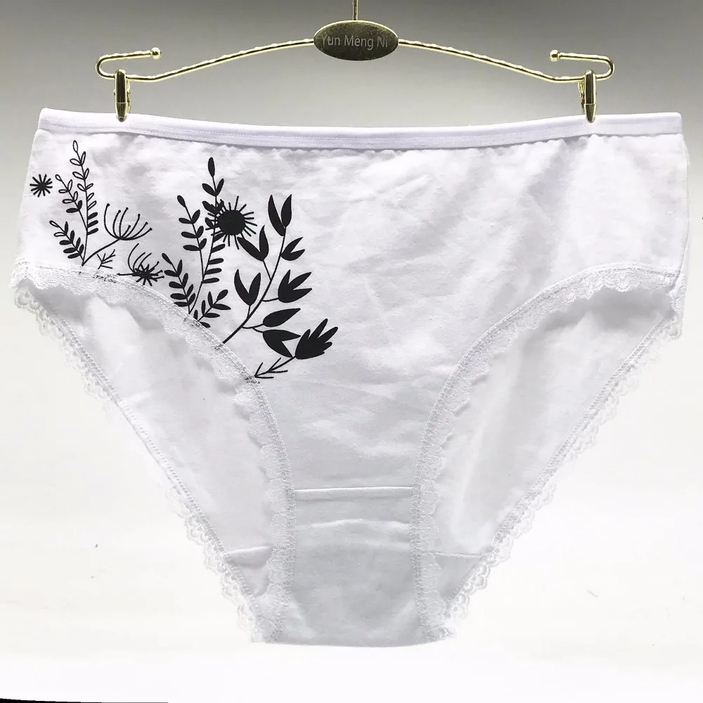 Нижнее белье женское хлопковые 4 шт./лот большие размеры 2XL/3XL/4XL 89252|Женские