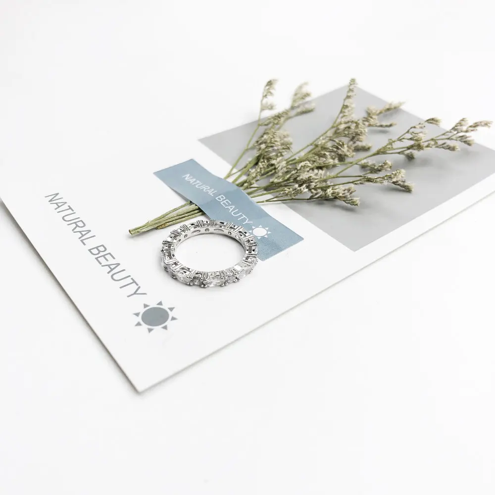 Кольца вечности в стиле бохо с белым ПАВЕ серебро 925 пробы креольский глаз модные