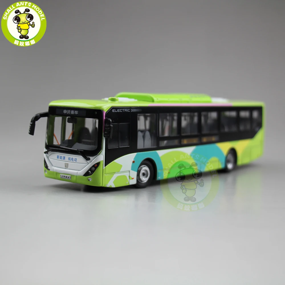 1/64 Китай Volvo городской автобус SWB6128BEV электрический автобус литой автобус модель автомобиля игрушки для детей Детский подарок