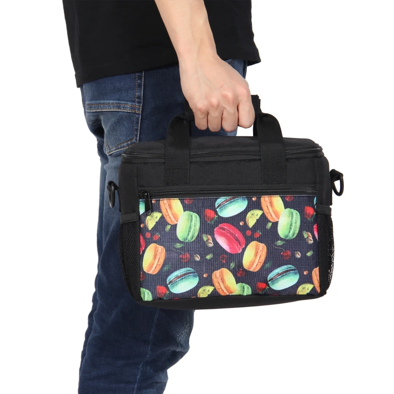 Cute Animal Dachshund 3D Printing Small Lunch Bags For Men Women Fashion Ice Insulated Thermal Picnic Lunchbox Shoulder Bag |