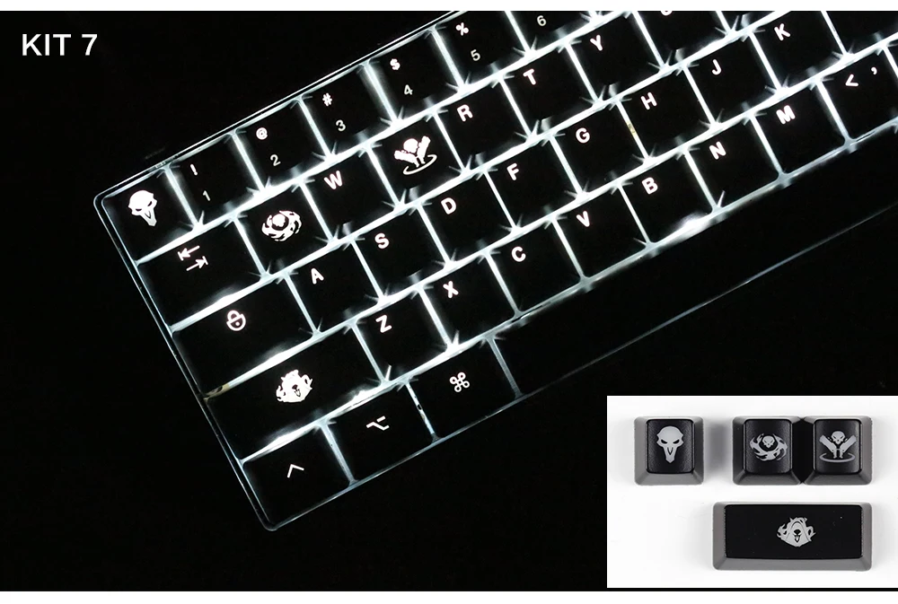 Blacklit kecap oem профиль для механической клавиатуры diy клавиатуры r4 esc 2,25 левый сдвиг