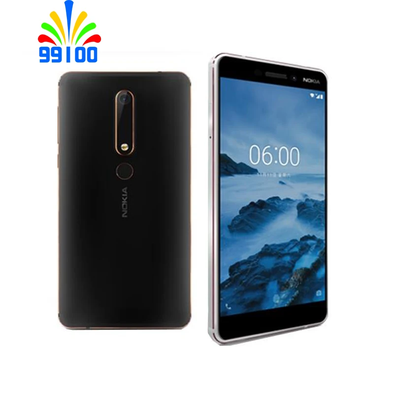 Разблокированный Nokia 6,1() 5,5 дюймовый экран 3 ГБ ОЗУ 32 Гб ПЗУ Snapdragon 630 16,0 Мп отпечаток пальца
