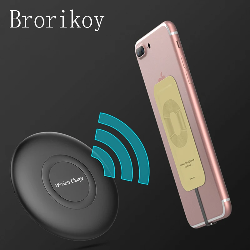 Беспроводное зарядное устройство приемник обновление TI Чип 5В/1А для iPhone USB Micro Type-C