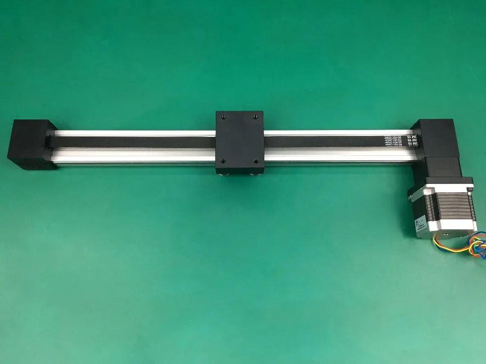 

Synchronous belt linear slide XP 400mm stroke table guide rail slide timing belt linear slide table+ nema 23 stepping motor