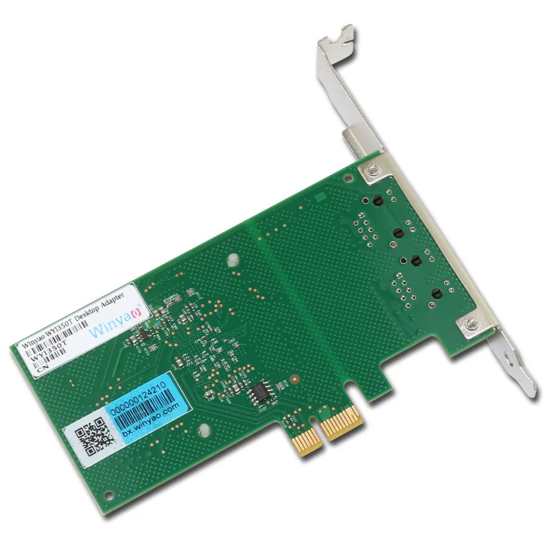 Winyao WYI350T PCI-E X1 RJ45 сервера двойной Порты и разъёмы Gigabit Ethernet Lan 10/100/1000 Мбит/с-Интерфейс карты для i350-T2 NIC