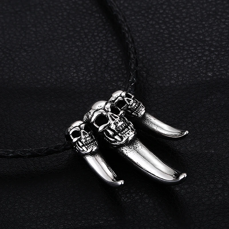 Бренд СКА мужские подвески модные ювелирные изделия резные цветы Череп