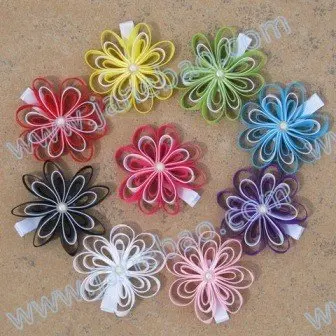 Бесплатная доставка 50 шт. цветочные банты loopy красивые Лепестковые Цветочные