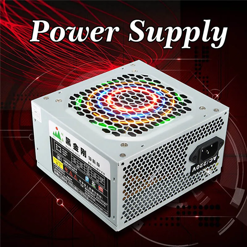 Компьютер PC Питание 400 Ватт компьютер PC источник питания ЦП 20+ 4-pin 120 мм вентиляторы блок питания ATX PCIE w/SATA
