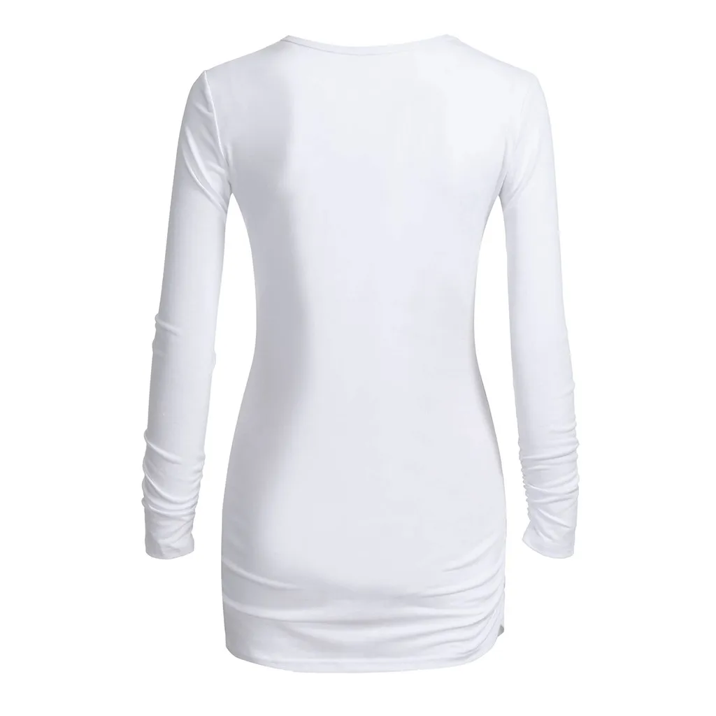 Женская одежда для беременных футболка с длинными рукавами и рисунком пингвина