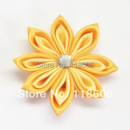 Горячая распродажа 50 шт./лот ручной работы Полиэстеровая атласная лента Kanzashi