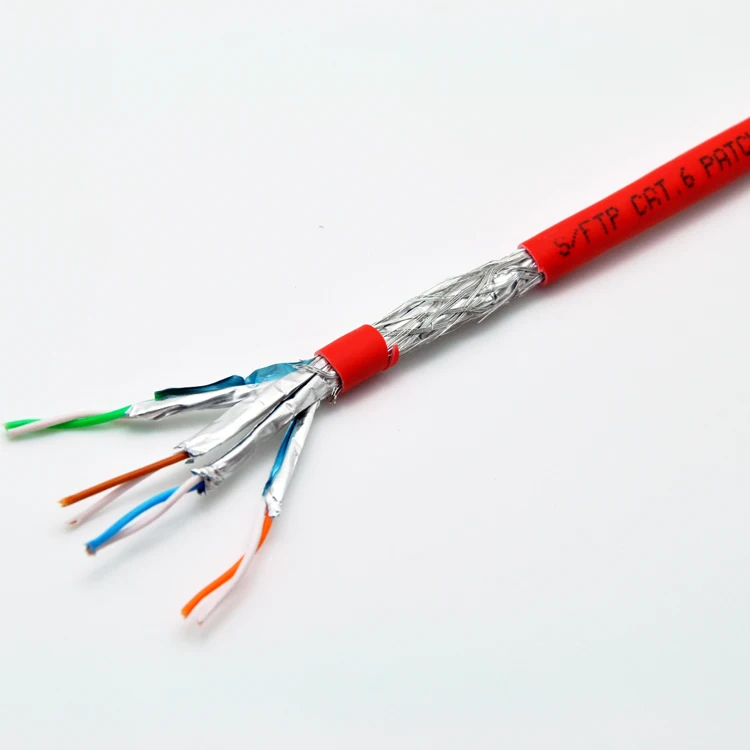 Гигабитная сеть CAT6 S-FTP сыпучий патч сырой кабель AWG26 многожильные медные провода