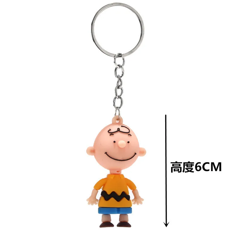 Новинка 2019 милый мультяшный брелок для дам Charlie Brown креативная Автомобильная