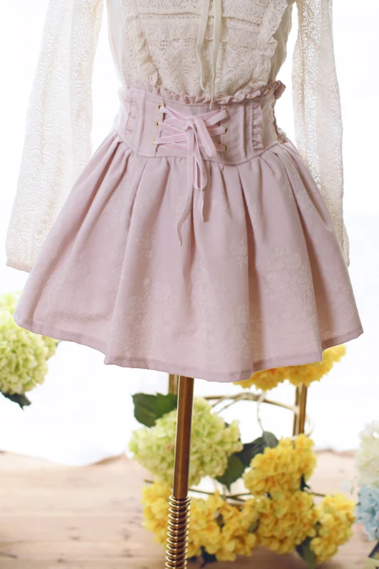Princess sweet lolita shorts Winter slim short sweet swing umbrella shorts border exposed backing printing funguns UF121