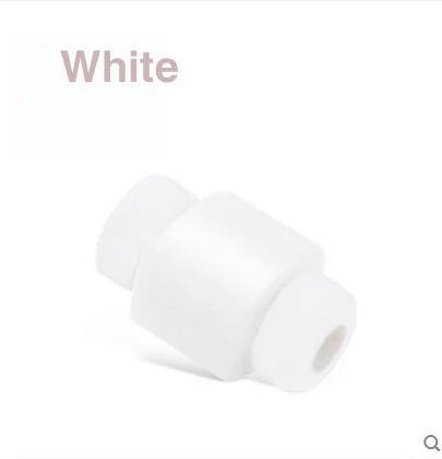 White 10 шт./лот, цветной USB кабель для зарядки и передачи данных, защита для наушников, защита для iphone 5, 5s, 6, 7, защита USB кабеля - Цвет: White