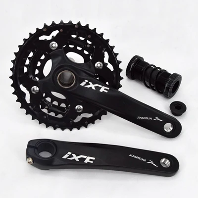 black-set 1 пара iXF 10 скоростей велосипедная цепь рукоятка колеса Набор 24-32-42T - Цвет: black-set