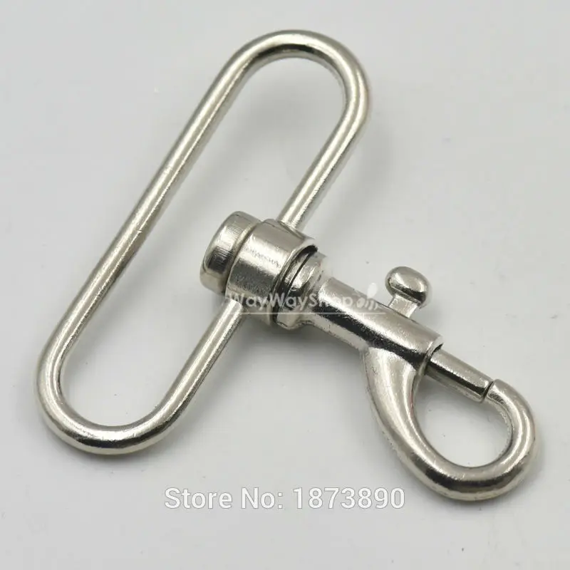 10 PCS 2'' 50mm SWIVEL CLIP SNAP Hook METAL TRIGGER Webbing bag | Дом и сад