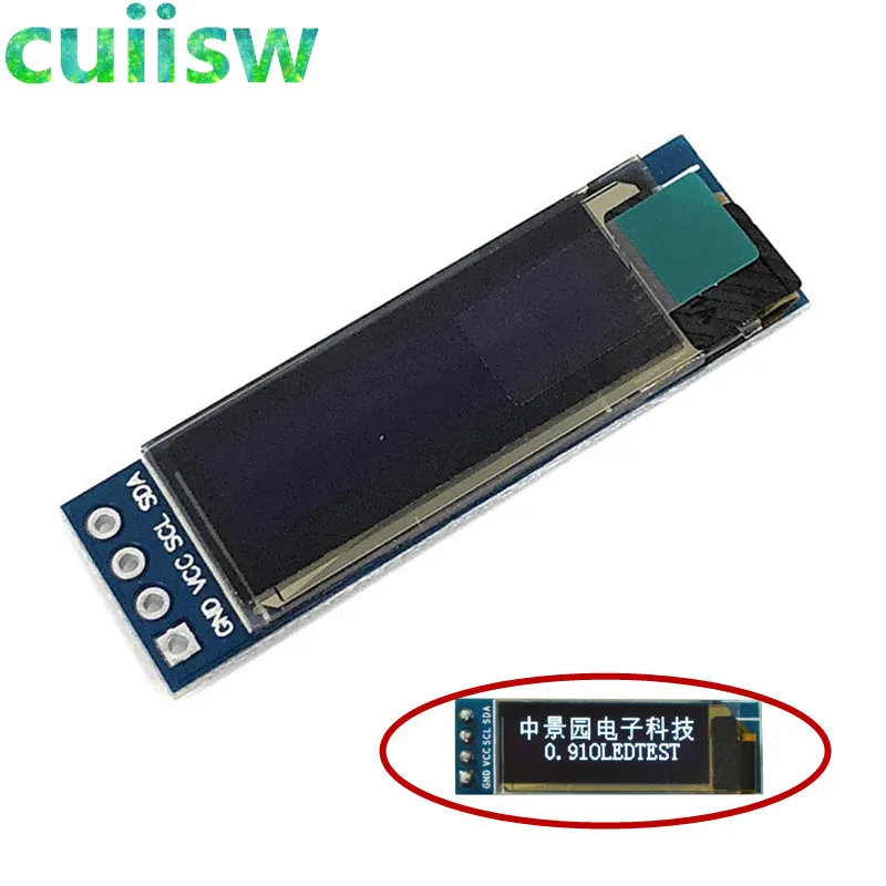 5 шт. 0 91 дюйма 128x32 I2C IIC последовательный белый/синий OLED ЖК-дисплей модуль 12832 SSD1306