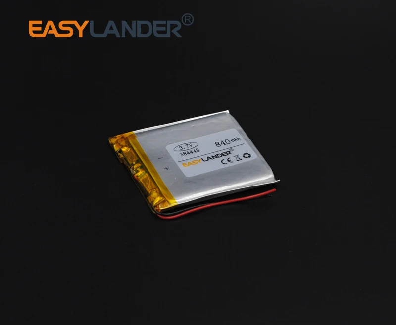 384448 3 7 V 840mAh полимерный литий ионный аккумулятор для электронная часть мобильного