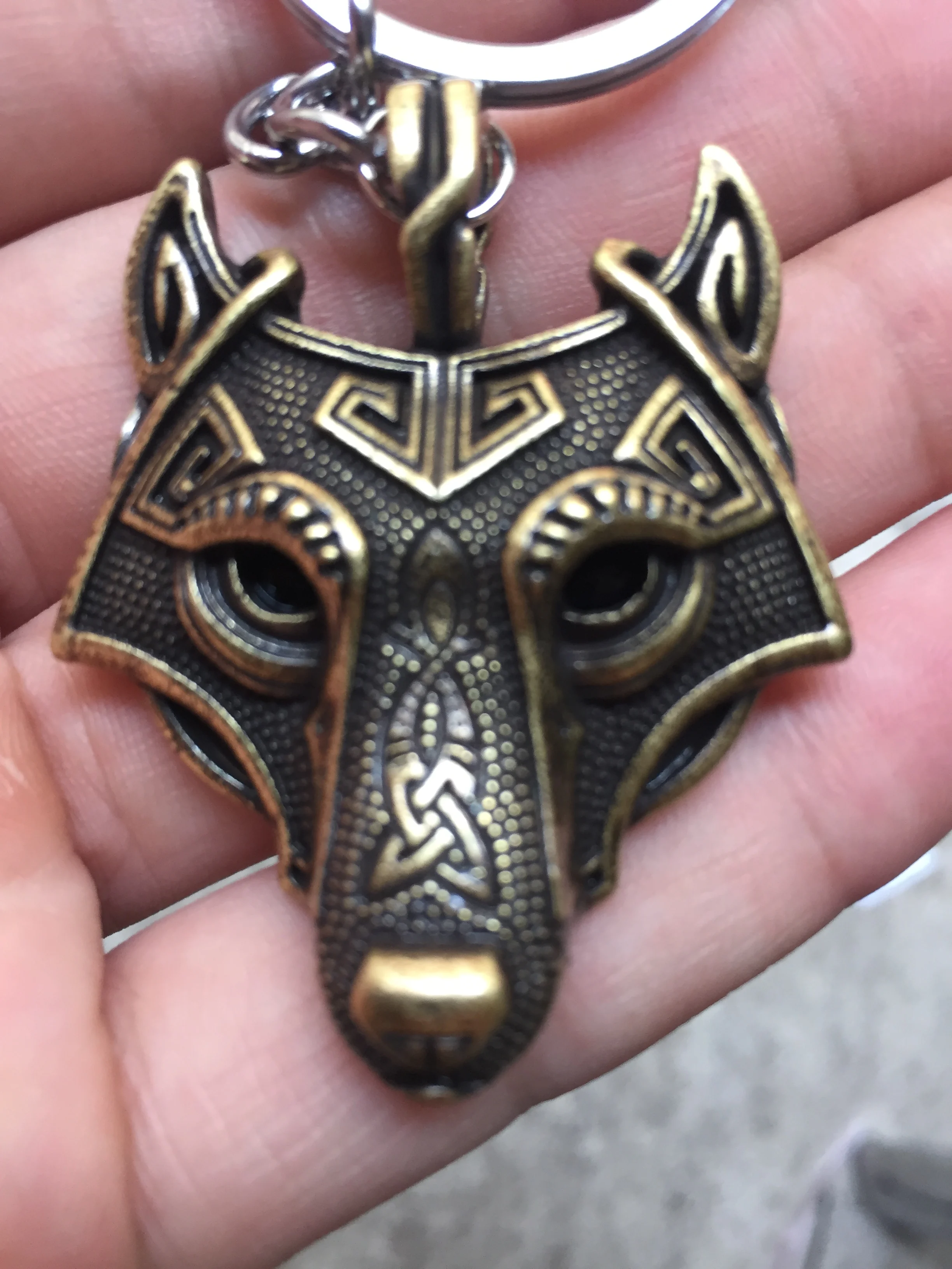 Youe shone 5 цветов 1 шт. Norse брелок Викинги Norse голова Волка оригинальная голова Волка hange брелок ювелирные изделия