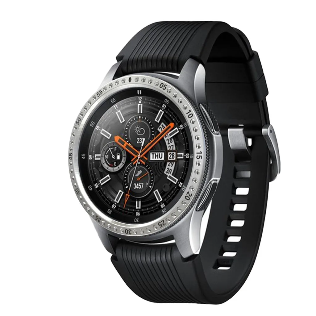 For Samsung Galaxy Watch 42/46MM Bezel Ring Adhesive Cover Anti Scratch Crystal Diamond Smart watch Wearable accessories#618