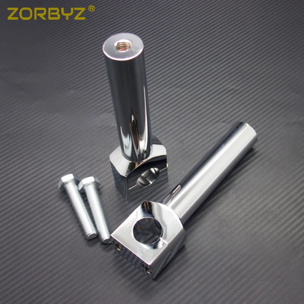ZORBYZ 1 &quot25 мм хромированные мотоциклетные рулевые стойки балки зажим для Harley Honda