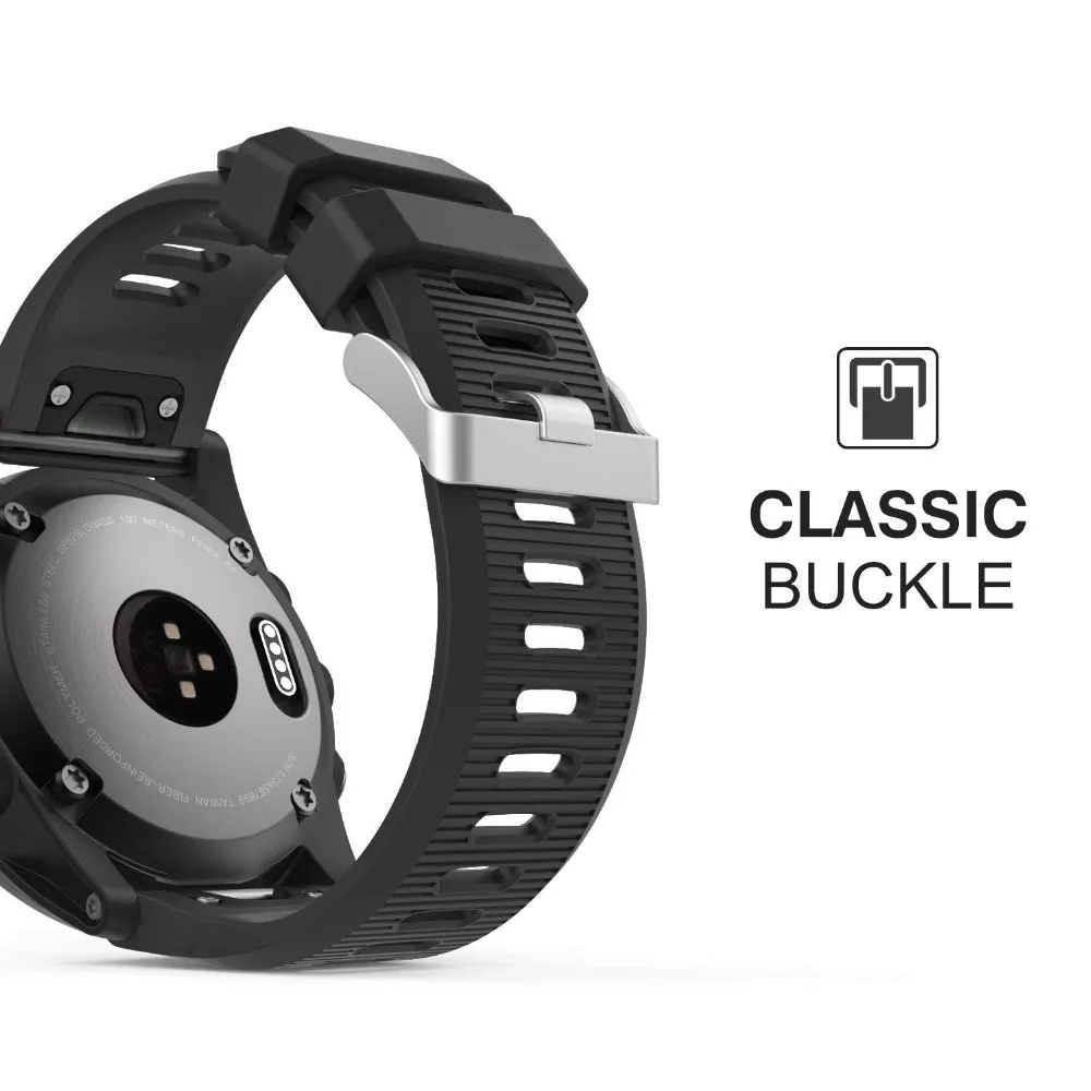 Quick fit 26 мм ремешок для Garmin Fenix 5X/Fenix 3 HR умные часы мягкий силиконовый сменный быстроразъемный коннектор 9,11