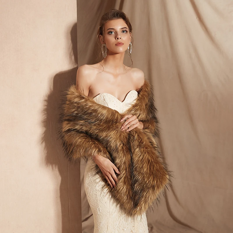 Forevergracedress 2019 элегантная мягкая осенне-зимняя Свадебная накидка из