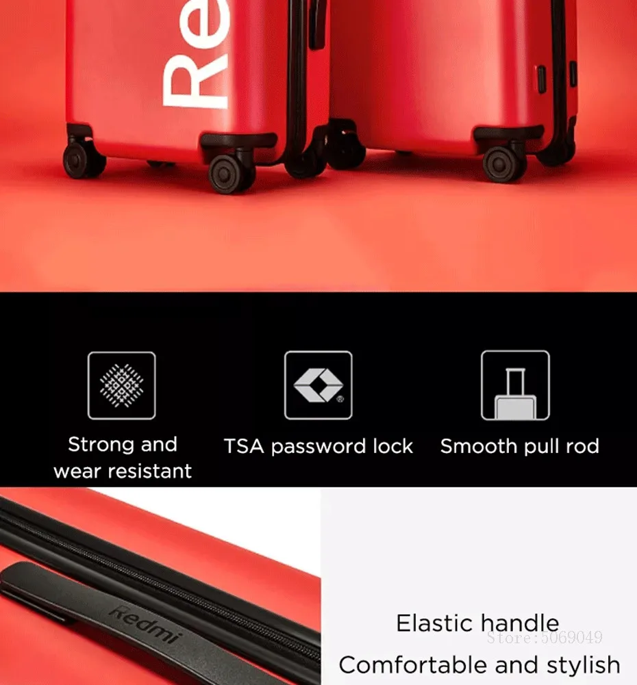 Чехол для Xiaomi Redmi 20 дюймов 38L TSA замок Спиннер колеса для переноски багажа чехол унисекс