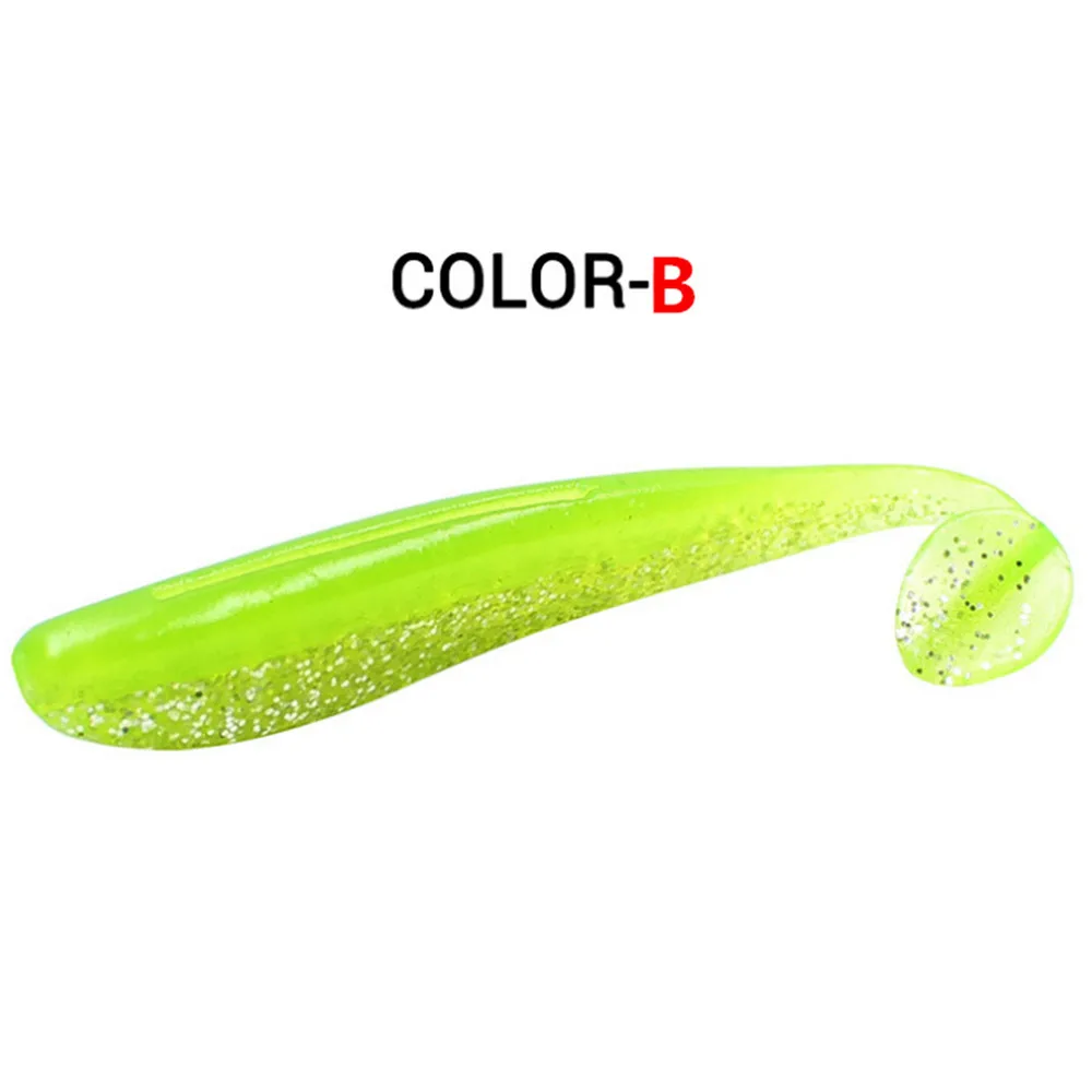 B 6PCS/Lot 9cm 3.5g Wobblers Fishing Lures Easy Shiner Jig Swimbait Silicone Soft Lure Artificial Double Color Bait For Bass Carp - Цвет: B