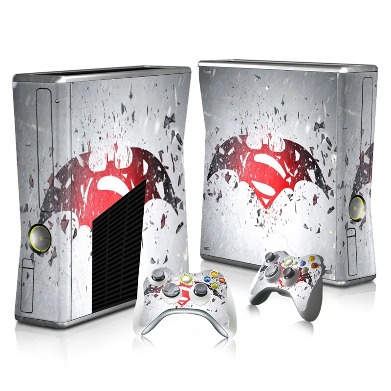 Бэтмен Джокер и Супермен кожи наклейка для Xbox 360 Slim консоль и контроллеры Скины стикеры s для Xbox360 тонкий винил