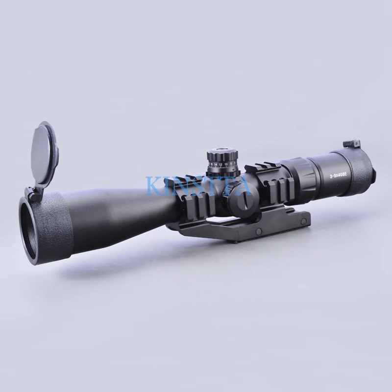 Тактический 3-9x40 охотничий прицел Mil Dot RGB с подсветкой Оптика прицел с консольным рельсовым креплением