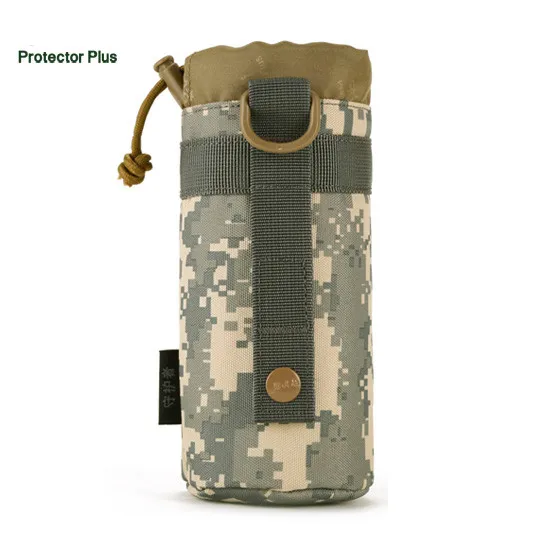 ACU Система MOLLE, одиночная бутылка для воды, сумки для скалолазания, сумка для чайника, армейская прочная мужская сумка для путешествий, тактическая сумка для воды для походов, походов - Цвет: ACU