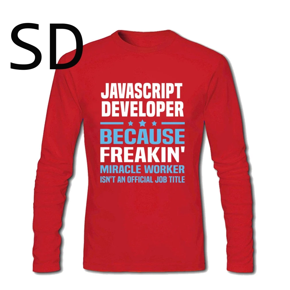 Дропшиппинг JavaScript разработчик футболки для мужчин s футболка с длинным рукавом 3d