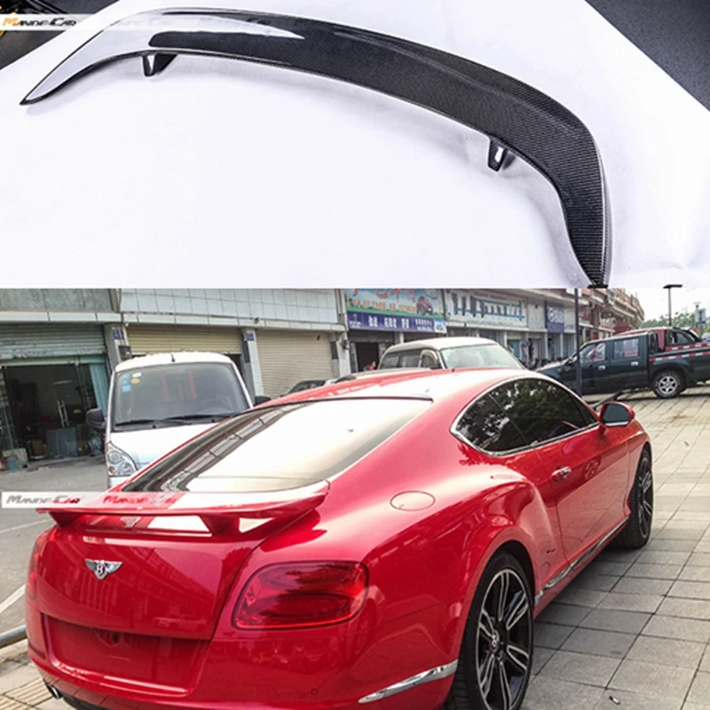 Задний спойлер из углеродного волокна для Bentley Continental Coupe 2 Door Only 2006 2013 2014 2015 2016 GT V8