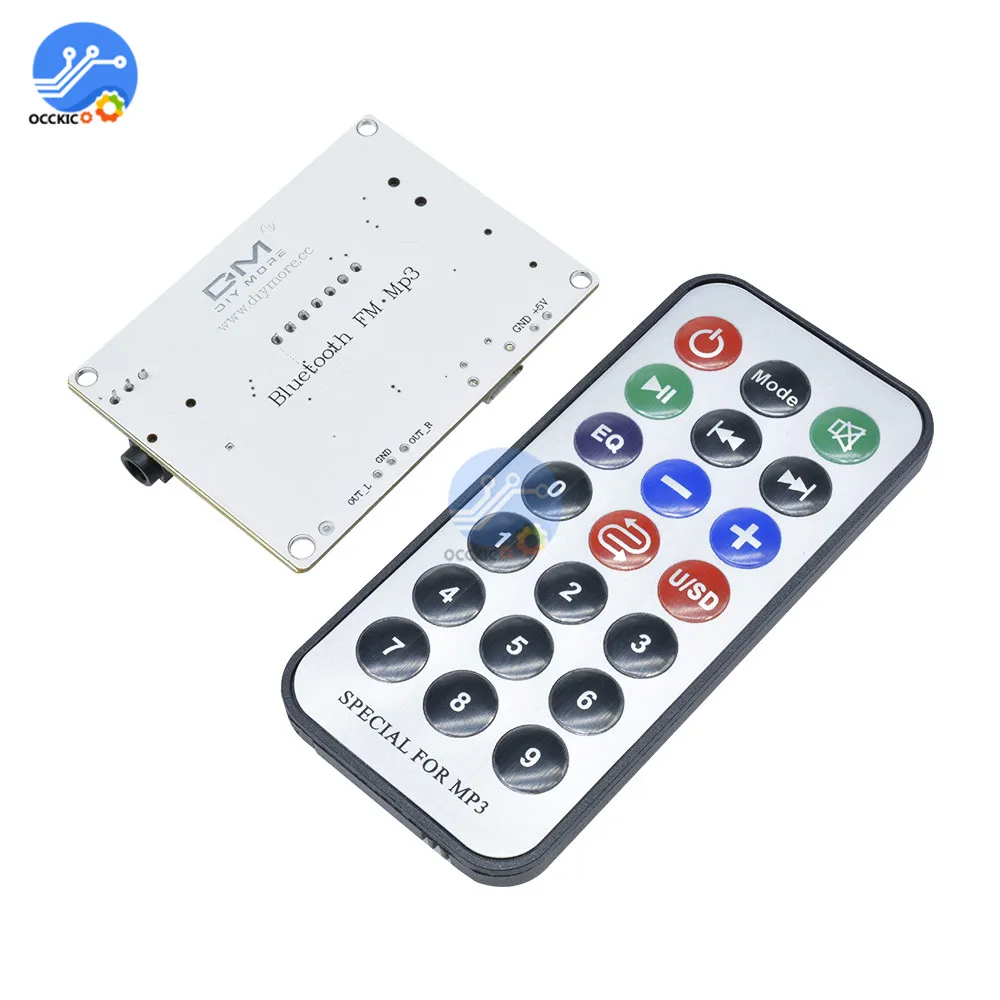 Bluetooth MP3 декодер плата dac equipo de sonido модуль плеера FM радио USB/TF LCD пульт