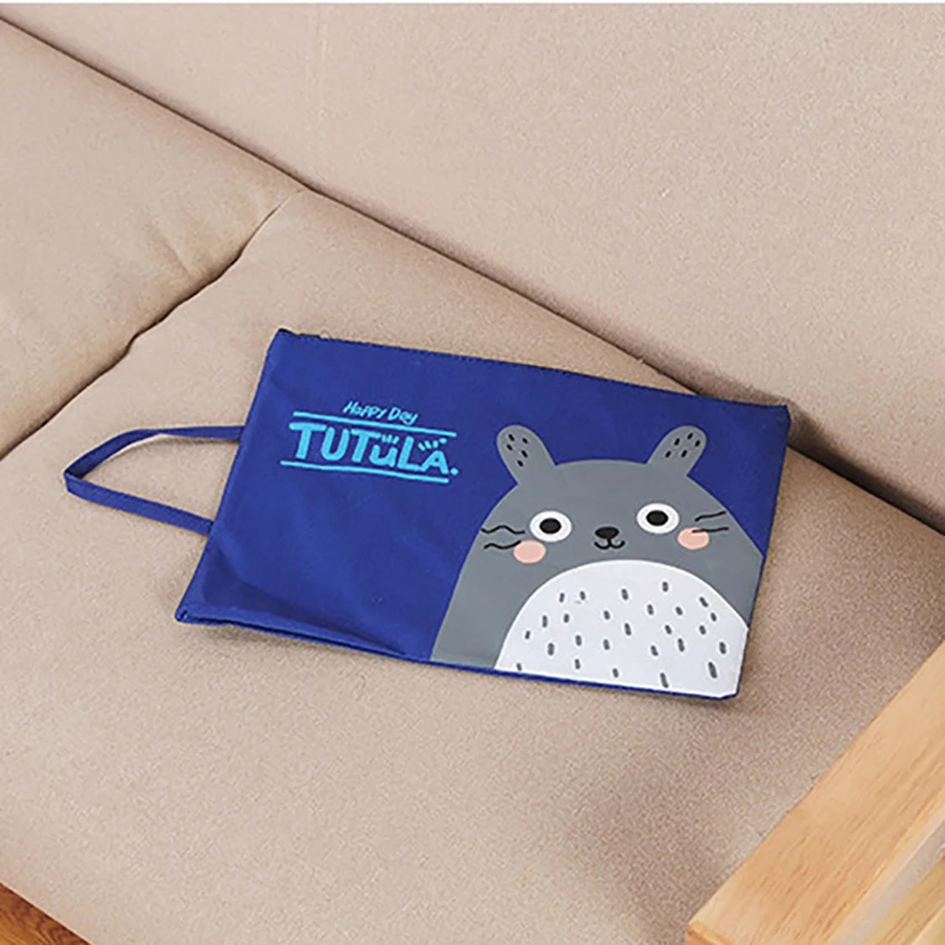 33*24cm Canvas File Folder Durable Zipper Document Bag A4 Paper Storage Organizer Student Stationery Cartoon Pattern Handbag | Канцтовары