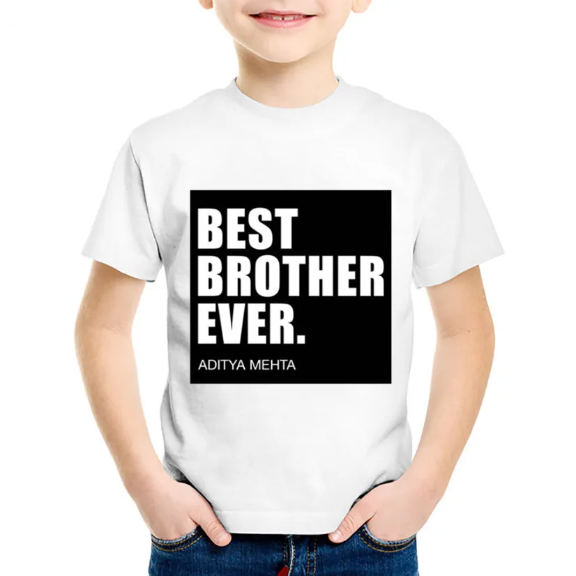 Best Bro Brother Ever/модные детские футболки с принтом летние короткими рукавами