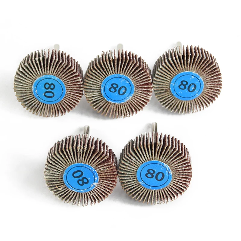 XCAN 10 шт. 80# крыльчатка шлифовального круга для dremel вращающиеся аксессуары инструменты для шлифовки полировки