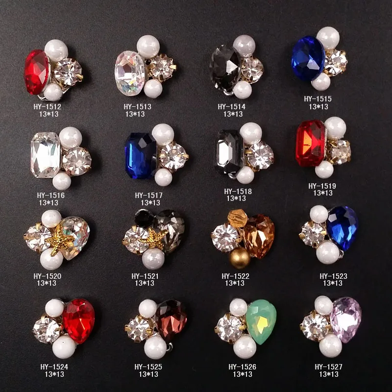 

20pcsNew Type Composite Reactor Drilling RibbonBig Gem Starfish Alloy Ribbon Nail Ornaments and Adhesive Drilling Factory Wholes