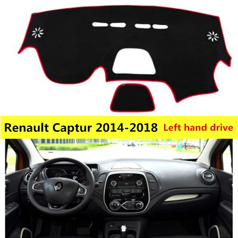 Чехол TAIJS для приборной панели автомобиля Renault Captur 2014-2018 модный дизайн коврик