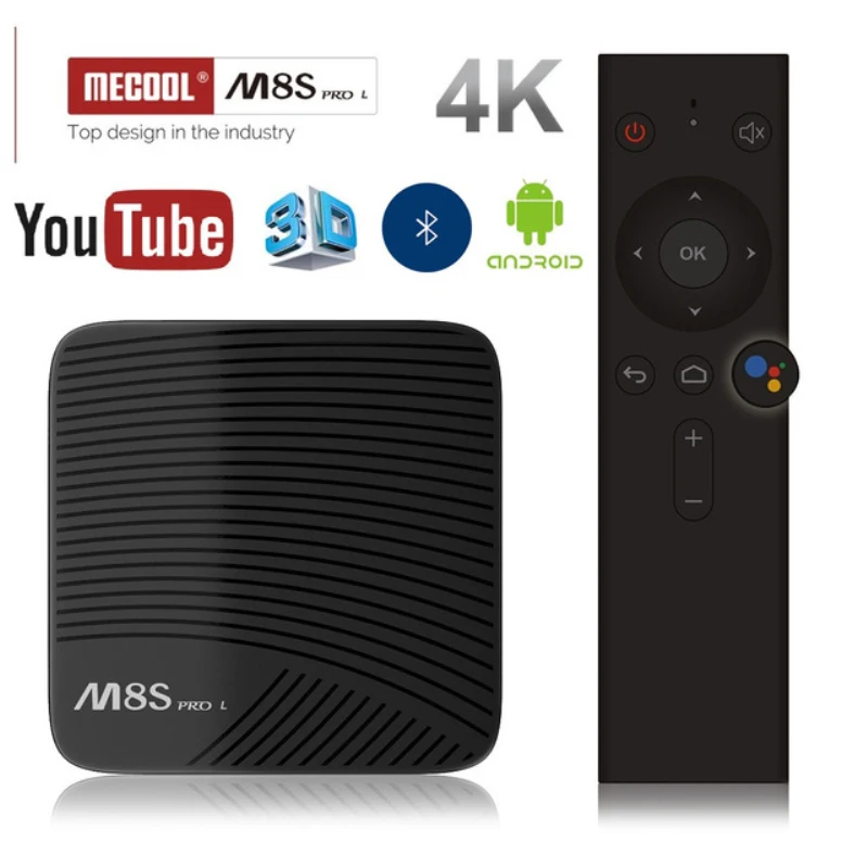 ТВ приставка MECOOL M8S PRO L 4K Android 7 1 Amlogic S912 3D HD Smart TV BOX 3G RAM Bluetooth телеприставка