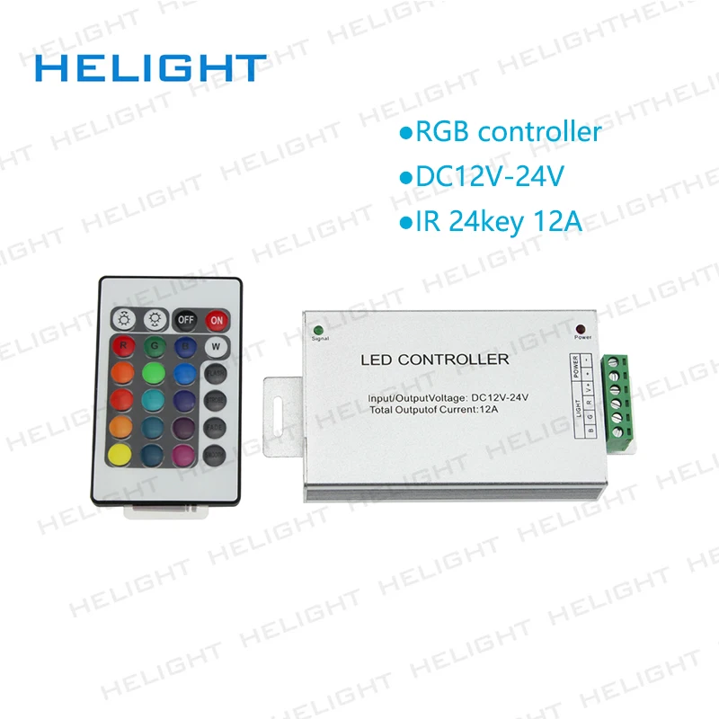 DC12V IR 24key/44key 12A/24A RGB контроллер светодиодный пульт дистанционного управления для
