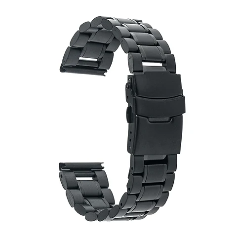 Нержавеющая сталь ремешок для наручных часов для Tissot 1853 T035 T050 КНР 200 T055 T097 T099 безопасности застежка ремешок браслет 16 мм 18 мм/20 мм/22 мм/24 мм - Цвет ремешка: Black