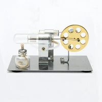 funny diy mini air stirling engine motor model educational steam power toy electricity learning model toys for children adult