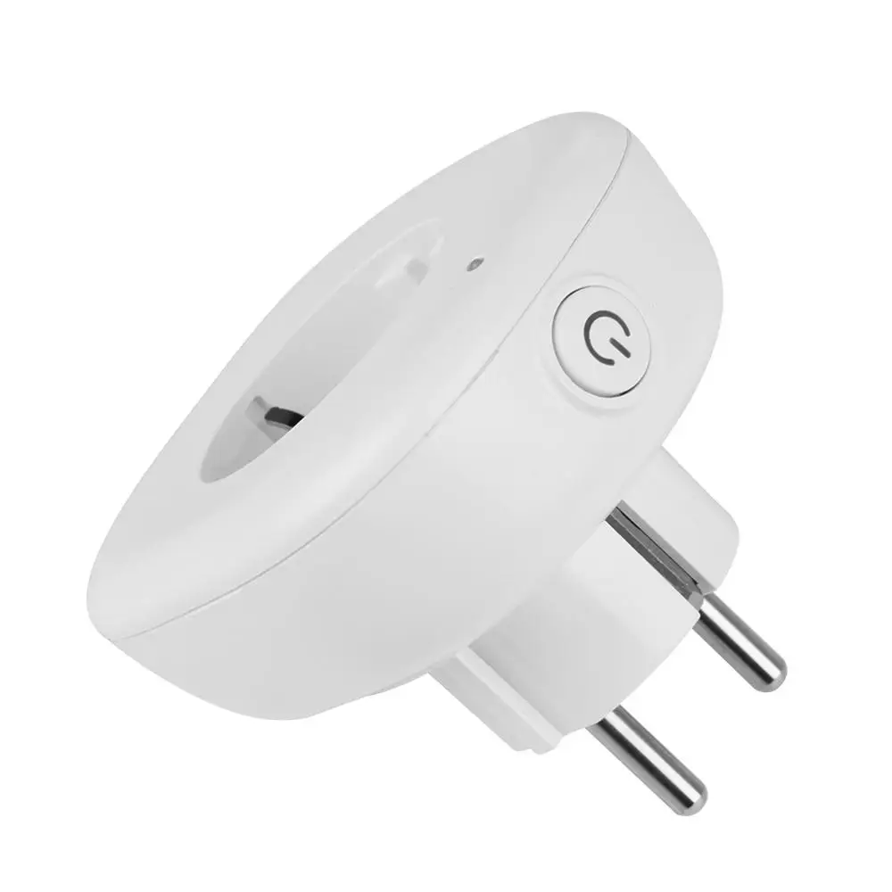 1pcs Новинка, умная розетка с дистанционным управлением, Wi-Fi, штепсельная вилка европейского стандарта, Беспроводная розетка, энергосберегающая безопасность, голосовое интеллектуальное управление, работает - Цвет: 1pcs