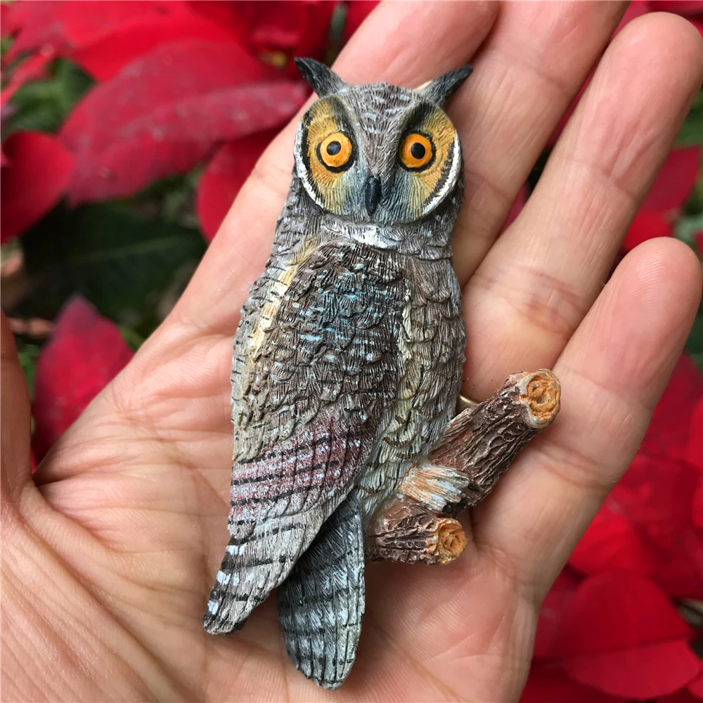 Горячая Ручная роспись попугай птица 3D магниты на холодильник сувениры для туристов холодильник магнитные наклейки украшения дома аксессуары - Цвет: 8