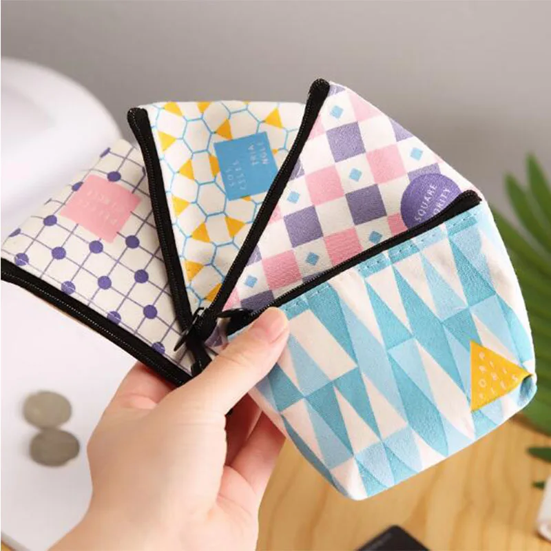 Кошелек для монет холщовые Мини кошельки кошелек на молнии Дамский кредитница