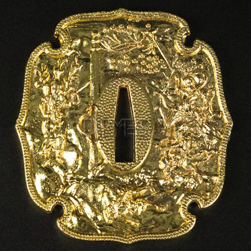 Сплав японские аксессуары для мечей Tsuba Красивая защита для катаны вакизаши Танто 3,2 см ширина(около хабаки) лезвие Al01-Al32