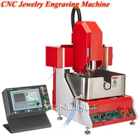 cnc jewelry engraving machine 24000rpm 800w 4 axis electric multifuction jade wax silver jewelry carving machine smart